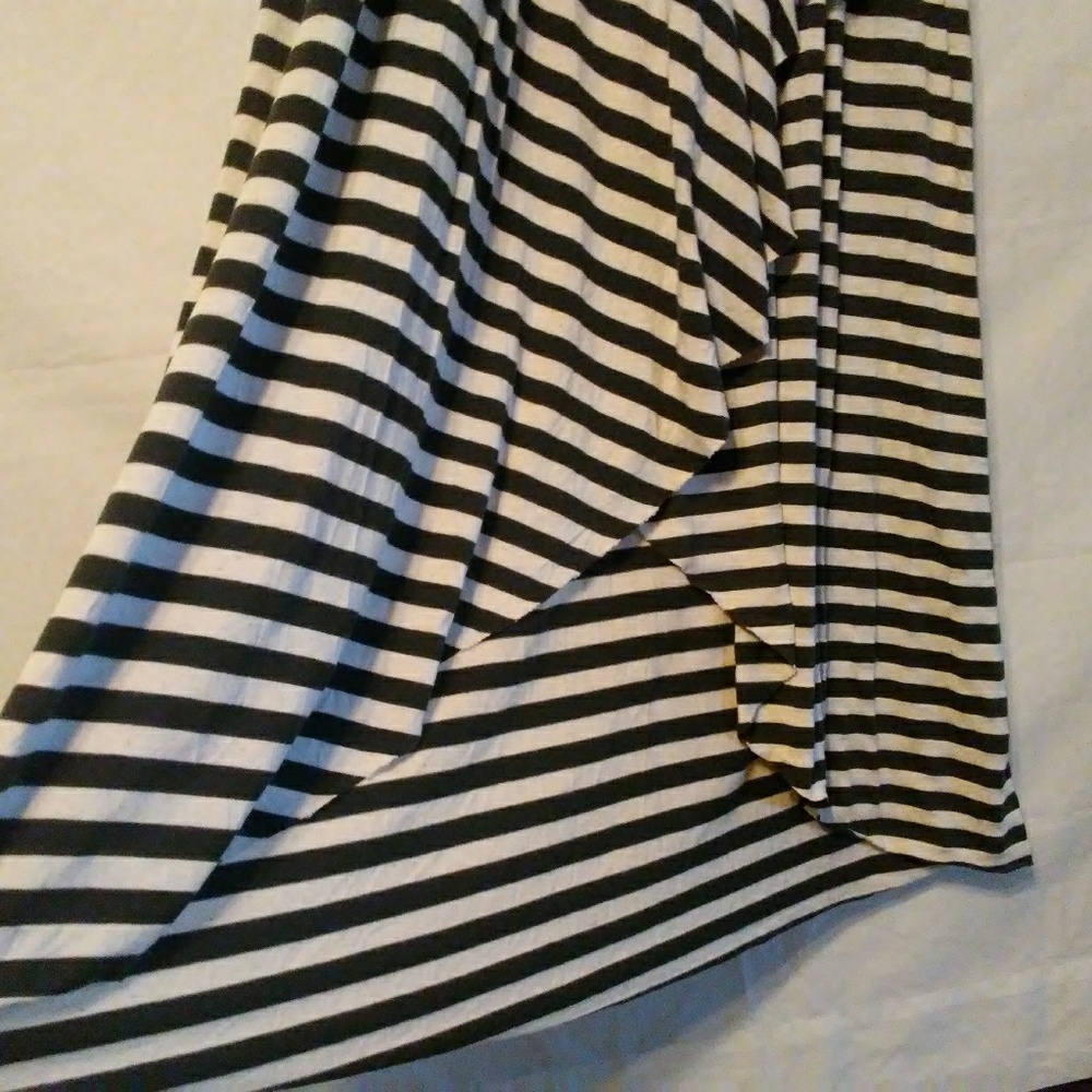 Heart Soul High Low Olive & Oatmeal Maxi Skirt - Picture 7 of 8